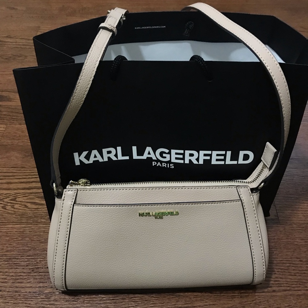Karl lagerfeld leather crossbody bag